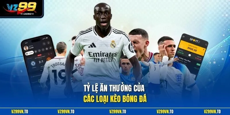 Kèo Bóng Đá - Bùng Nổ Những Trận Kèo Kịch Tính Nhất Tại VZ99 4 Tỷ lệ ăn thưởng của các loại kèo bóng đá
